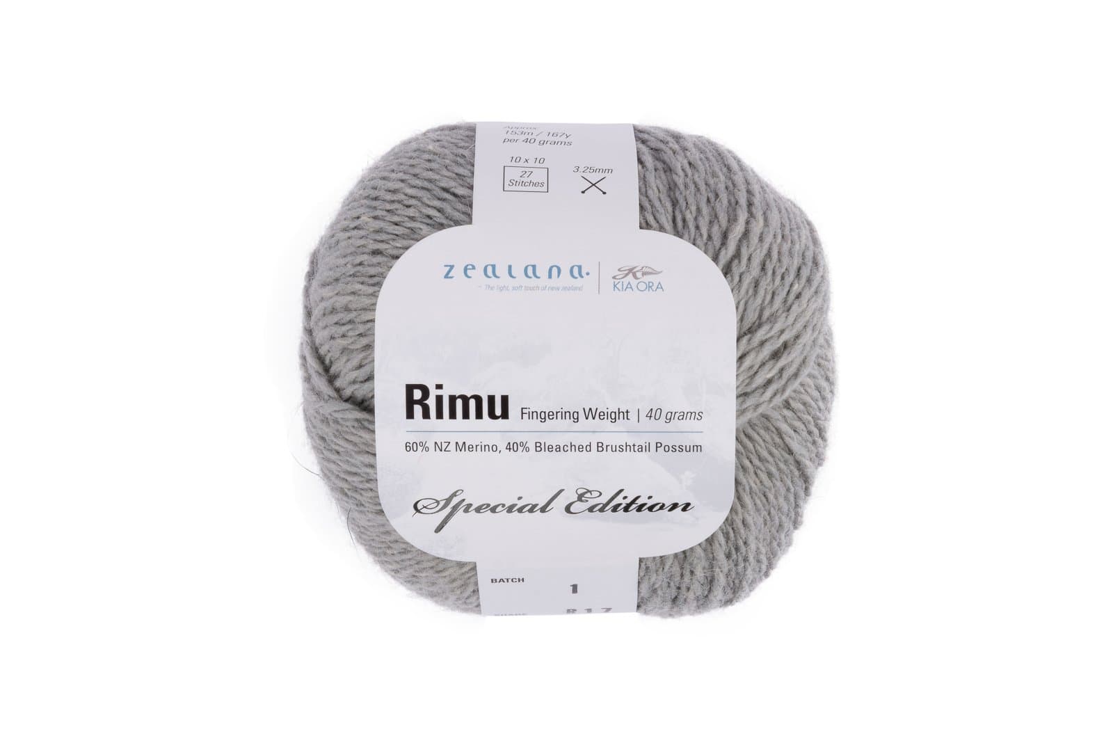 Rimu Fingering Weight Ash, merino