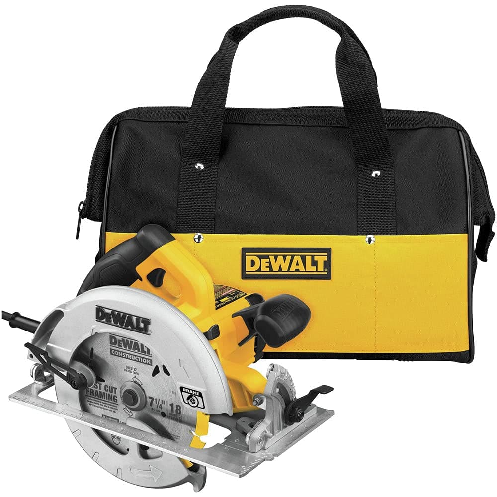 Circular Saw, 7-1/4 inch, Pivoting with up to 57 Degree Bevel, Corded (DWE575SB)