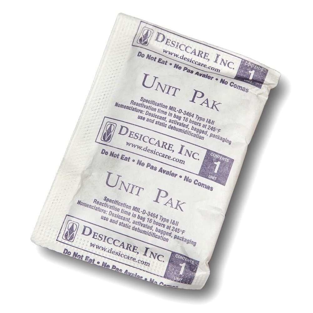 Armor Protective Packaging D1UCT Clay Tyvek Desiccant Provides Moisture and Corrosion Protection, 1 oz, Blue (Pack of 300)