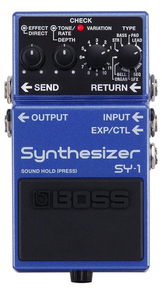 BOSS SY-1 Synthesizer Guitar Pedal, 121 Ultra-Responsive, Polyphonic Sounds, Easy, Plug-And-Play Experience