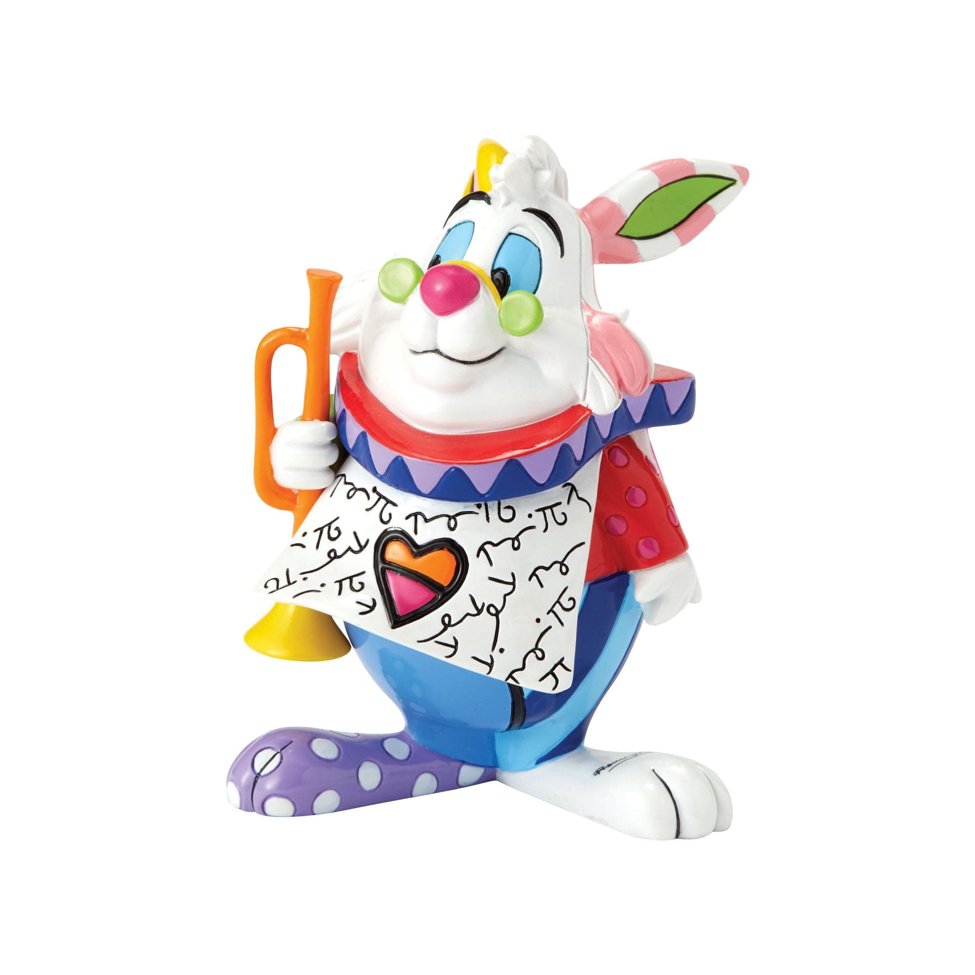 Disney Britto White Rabbit Mini Figurine, one size, multicoloured