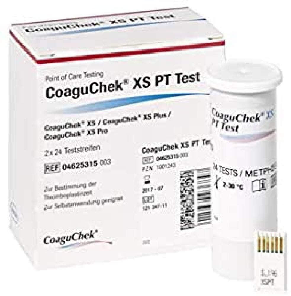 Roche Coaguchek Xs Prothrombin Strips, 2 x 24, 35 gr