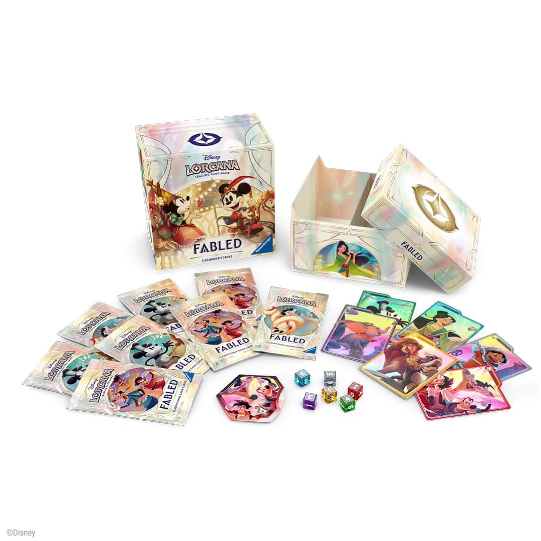 Ravensburger Disney Lorcana TCG Trove Set 9 | Secure Card Storage | Includes Booster Packs & Comprehensive Guide | Original Disney Artwork | Ages 8+