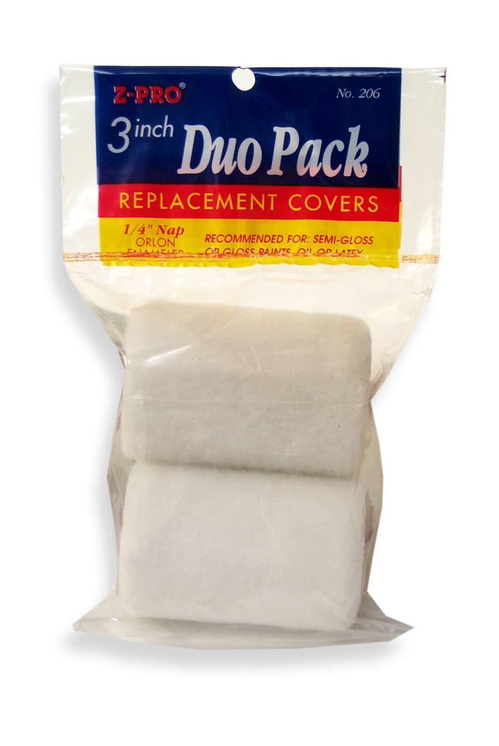 Premier 3" x 1/4" Nap Dripless Trim Roller Cover, 2 Pack, 206