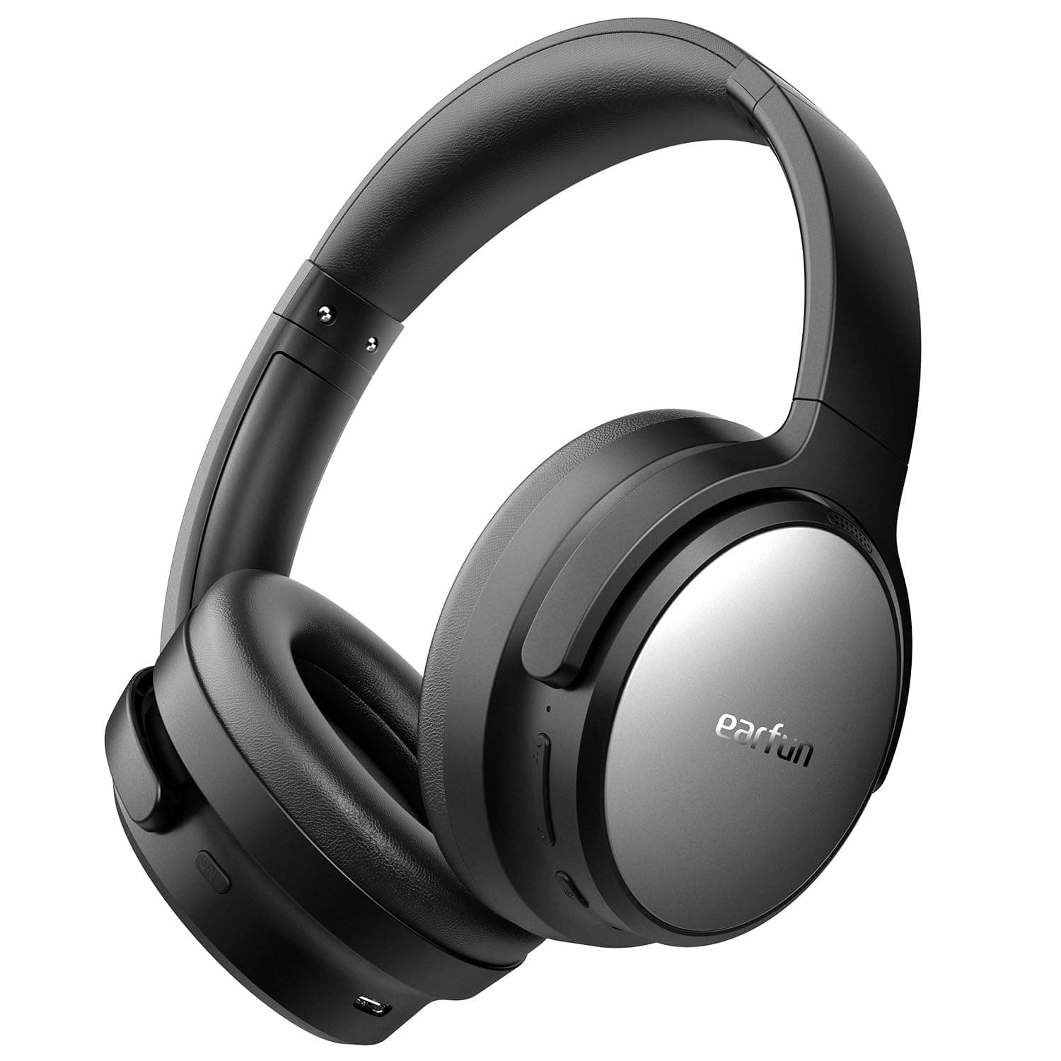 EarFun Tune Pro Active Noise Cancelling Headphones, Over Ear Wireless Bluetooth Headphones with 5 Mics, 120H Playtime, Bluetooth 5.4, Hi-Res Audio, Multipoint Connection, Custom EQ, Comfortable Fit