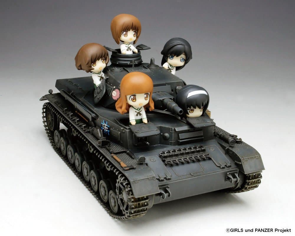 1/35 Girls und Panzer Panzer IV D-type angler team Petit angler with team