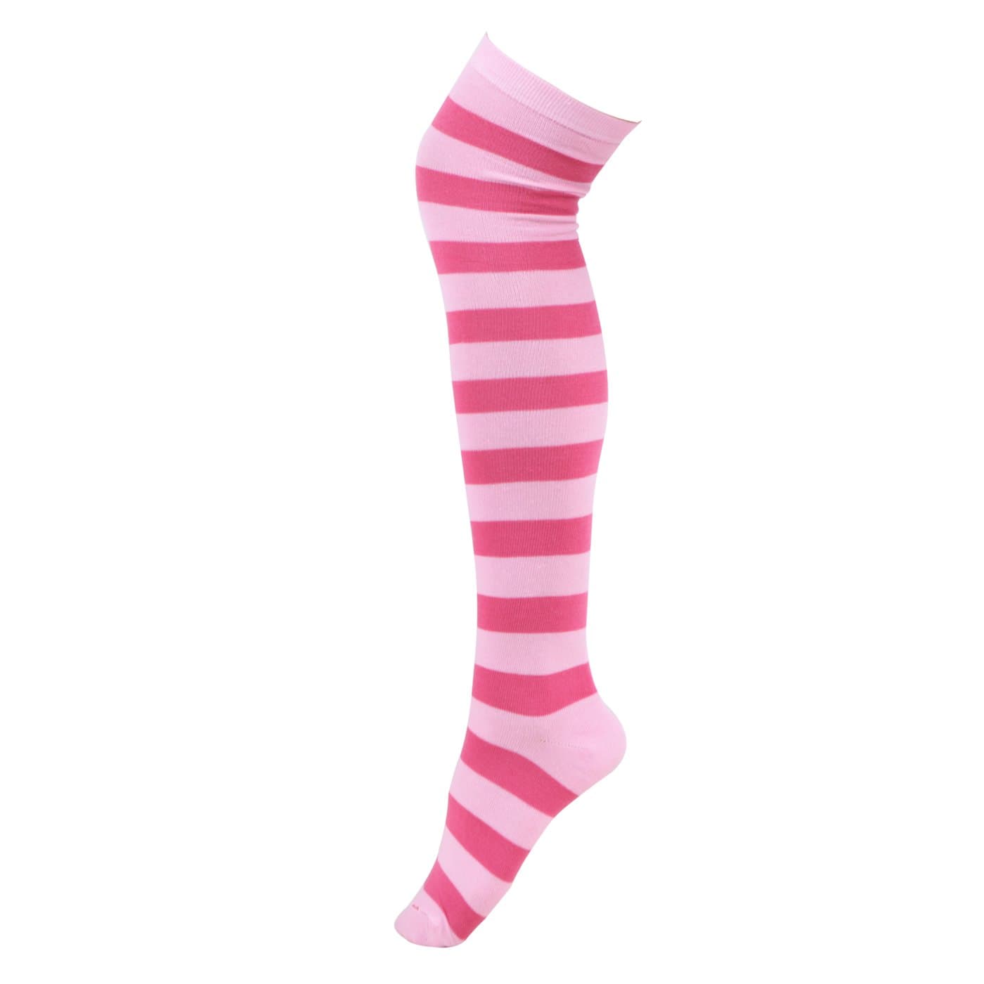 HDE Women's Extra Long Striped Socks Over Knee High Opaque Stockings