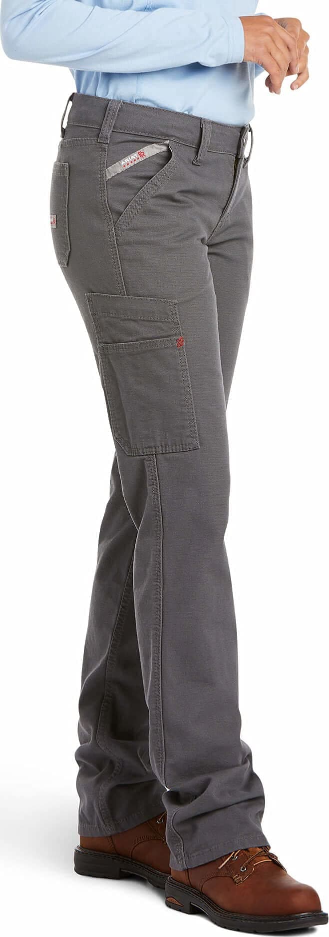 ARIATFemale FR Stretch DuraLight Canvas Stackable Straight Leg Pant Iron Grey 29