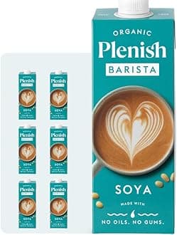 Plenish Barista Organic Soya Drink Long Life, 1L (Pack of 6)