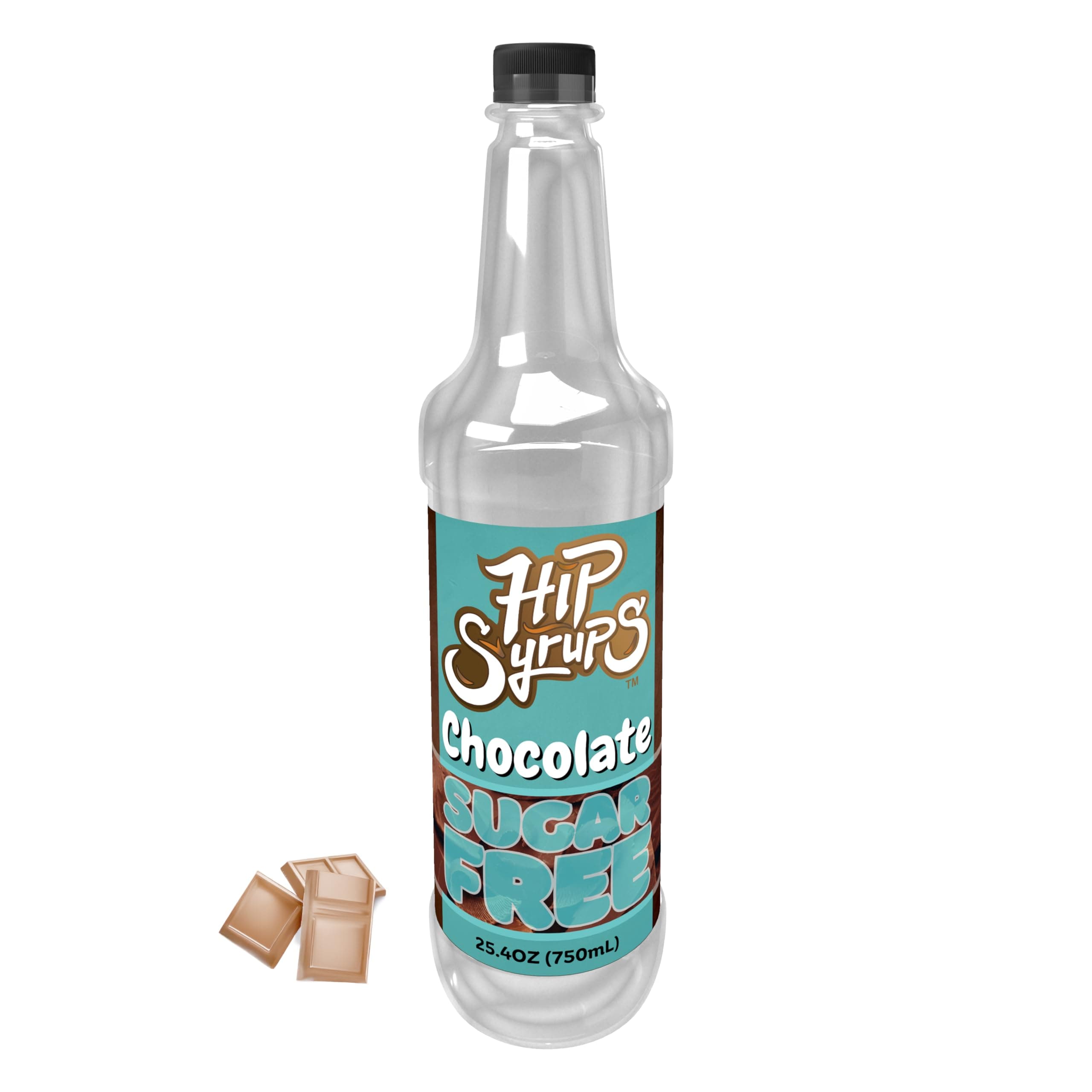 Hip Syrups - Chocolate Sugar Free Simple Syrup Designed for Coffee, Hot Cocoa, Chocolate Flavoring, Zero Calorie Flavoring, Keto Friendly, Sugar Free