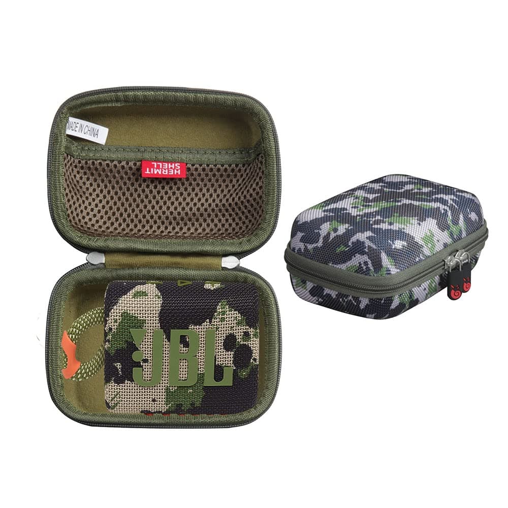 adada Hermitshell Hard Shell Travel Case for JBL GO 3 Waterproof Portable Speaker (Camouflage)