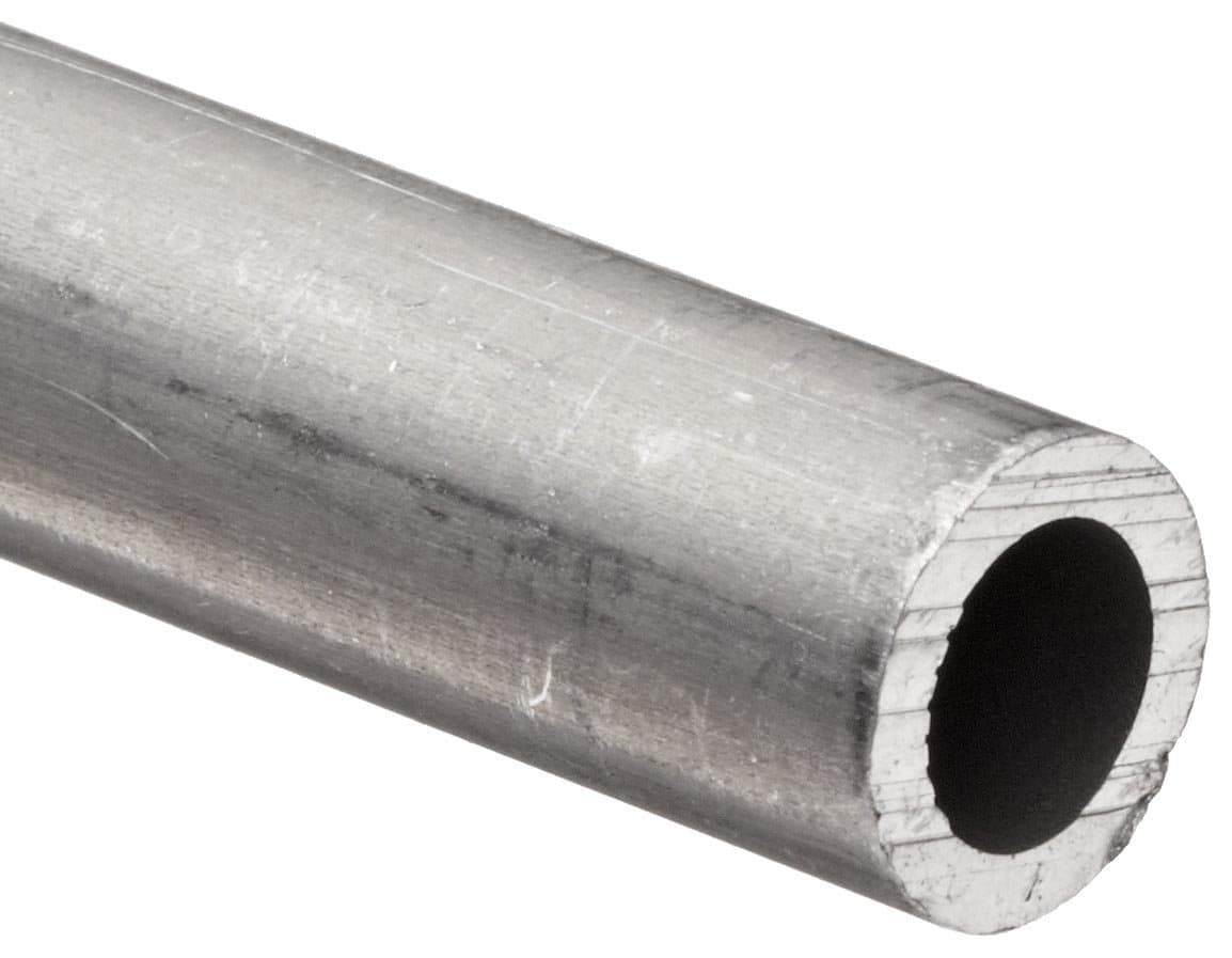 6061 Aluminum Pipe, Schedule 40, 1" Nominal, 1.049" Inside Diameter, 1.32" Outside Diameter, 0.13" Wall, 24" Length, OnlineMetals