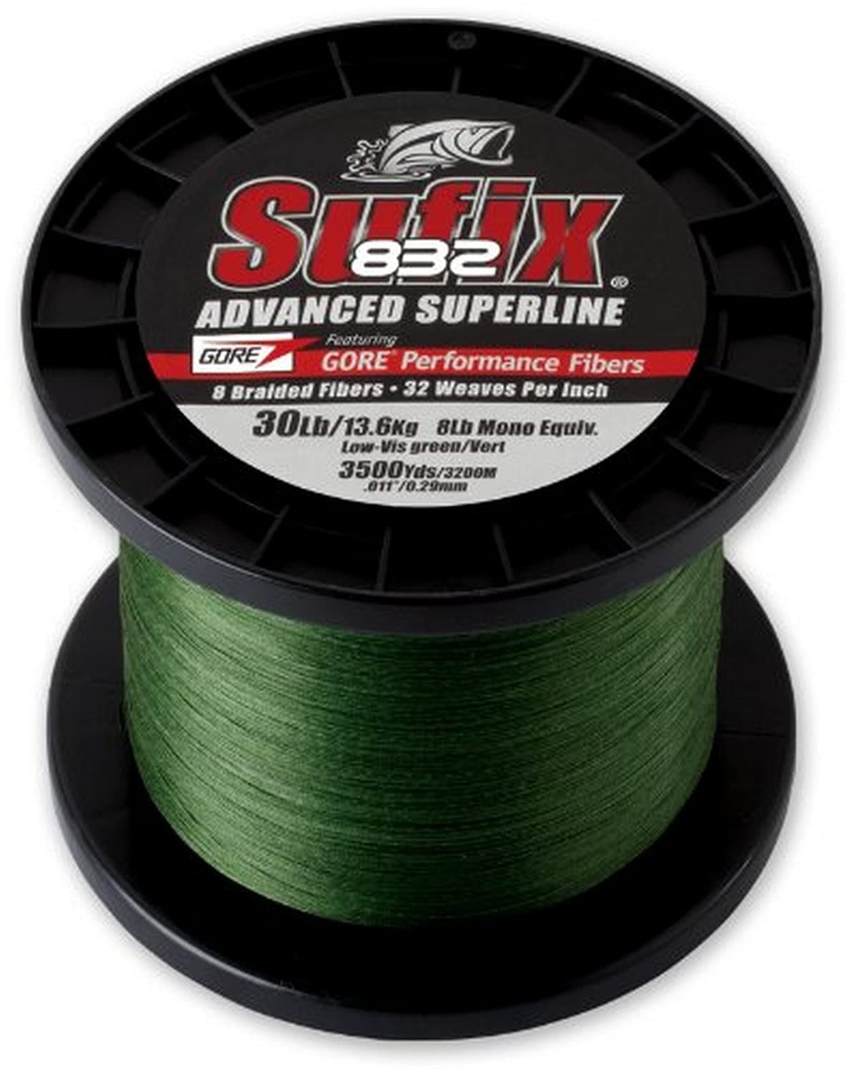 832 Braid Line-3500 Yards (Green, 10-Pound)