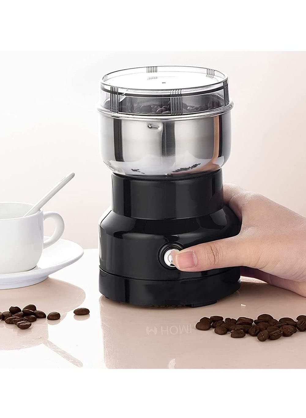 Multifunction Smash Machine Electric Cereals Grain Grinder Mill Spice Herbs Pulverizer Grinding Machine Tool Stainless Steel Electric Coffee Bean Grinder For Home Black Z2B2C3C96C70EDD93F0E6Z