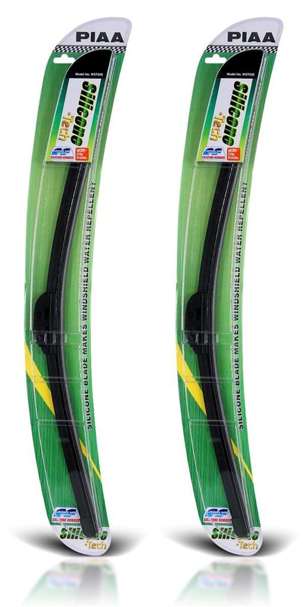 PIAA Si-Tech Front Aero Flat Wiper Blade Set - Silicone 20 / 500mm 18" / 450mm"