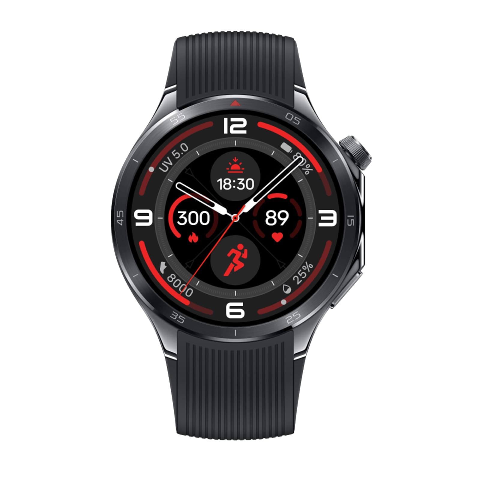Watch 3 with 22mm band, 1.5" LTPO display, fast charging, 120 hours battery life, 100 sports modes, dual frequency GPS tracking (L1 and L5), 60 health control