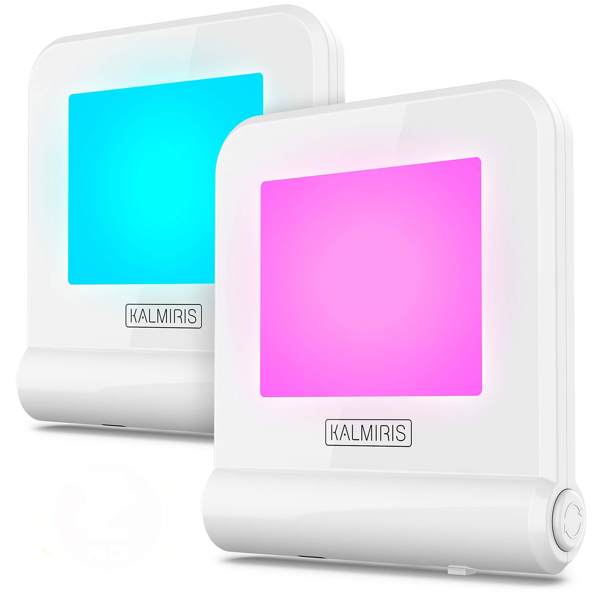 Night Lights Plug Into Wall - RGB Color Changing Nightlight for Children - Cool Boys and Girls Night Lights for Bedroom - Safe Toddler and Kids Night Light Plug in with Dusk to Dawn Sensor