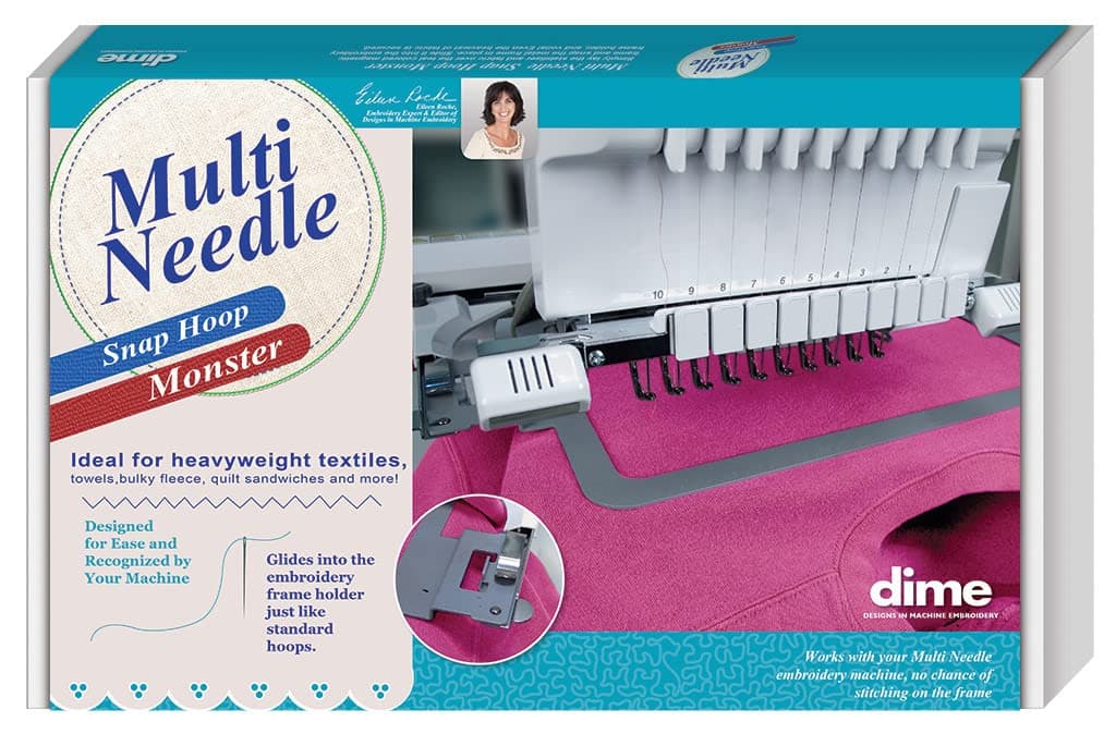 Multi Needle Snap Hoop Monster for Baby Lock/Brother (8" x 12") Magnetic Embroidery Hoop for Machine Embroidery