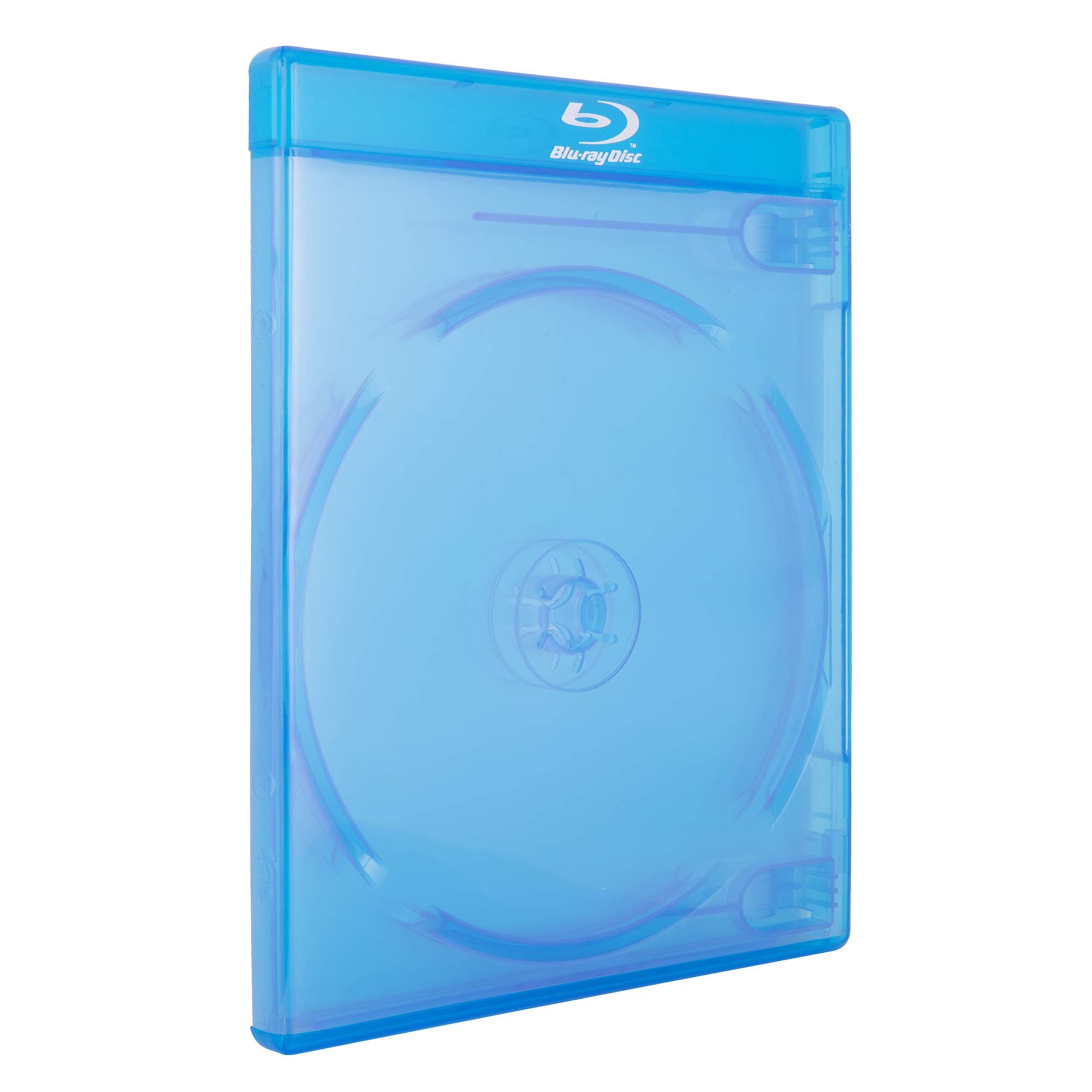 Double 2-Disc Blu-Ray Cases with 12mm Standard Thickness, Screen Printed Logo and Clear Wrap Around Sleeve (10-Pack)