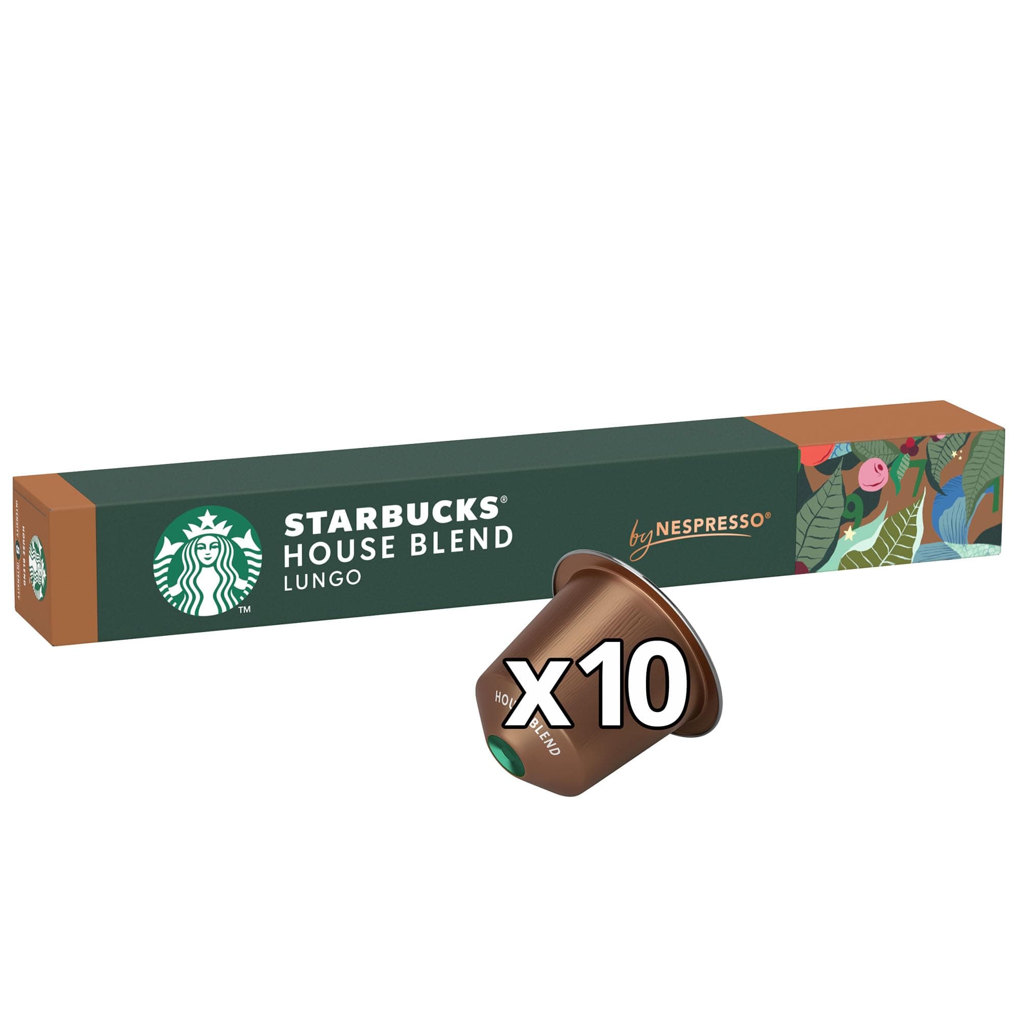 Starbucks House Blend Lungo by Nespresso (10 Capsules)