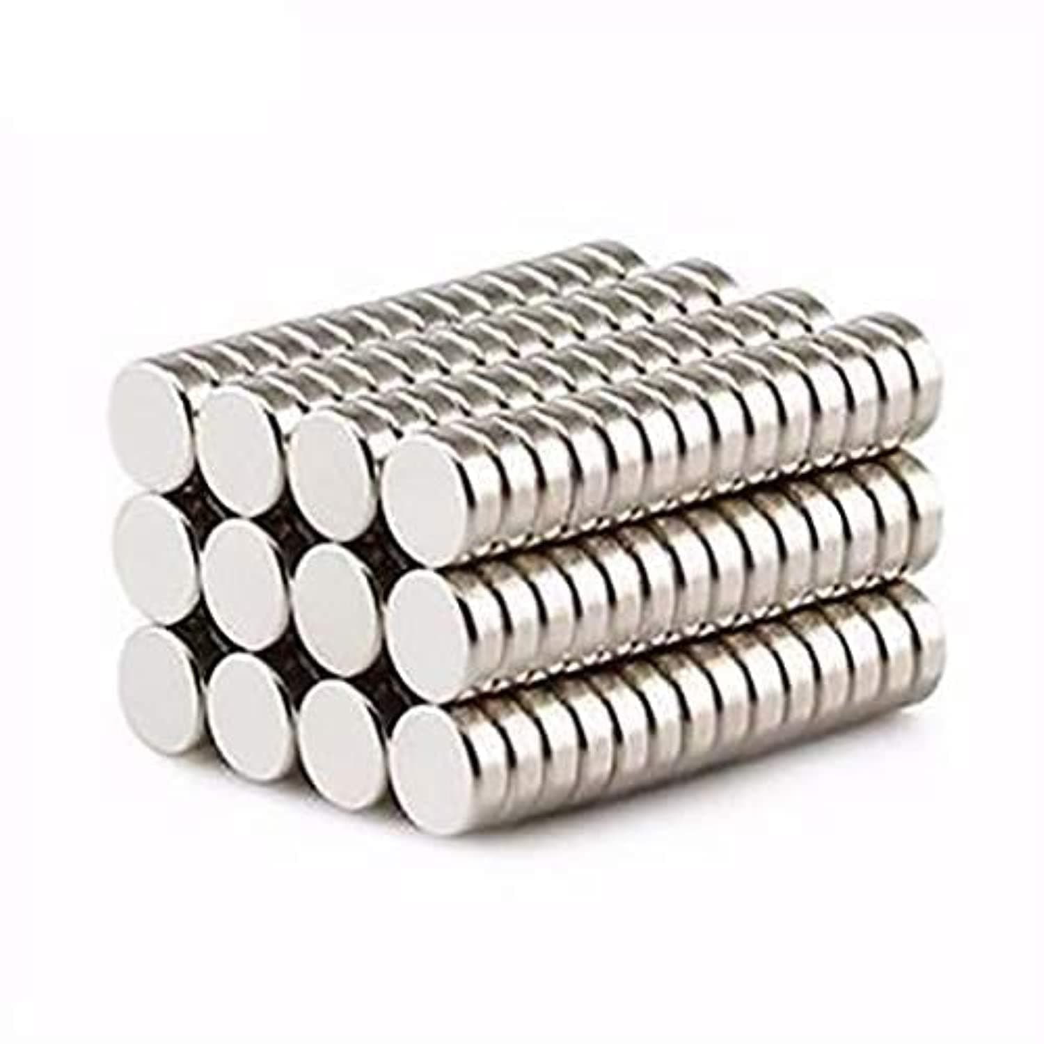 BESTPICKS 50 pcs Round Disc 6 mm x 2 mm Neodymium DIY Craft Project Fridge Magnet Magnets