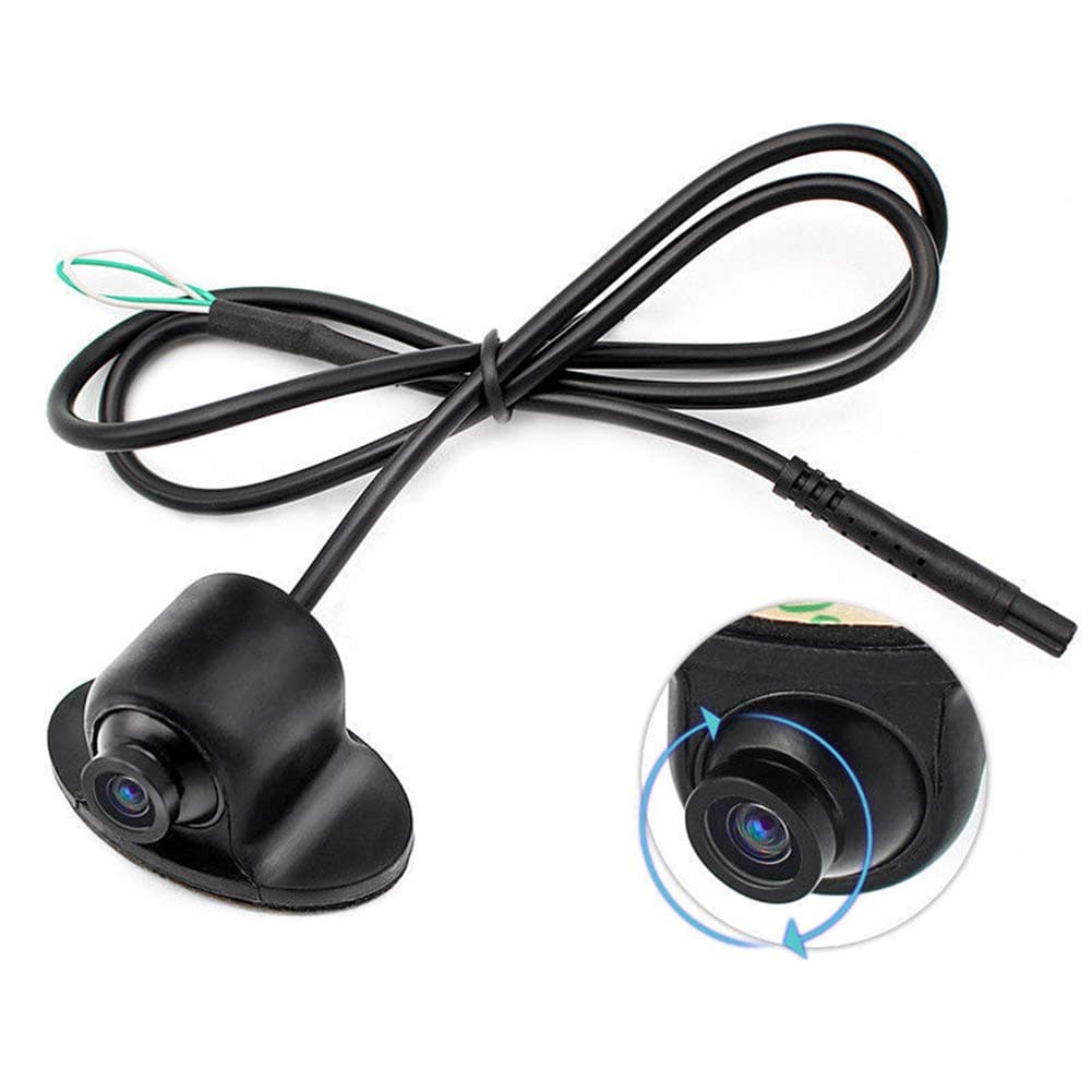 Car Rear View Camera, 12V Mini CCD Coms HD Night Vision 360° Car Rear Front Side View Backup Camera