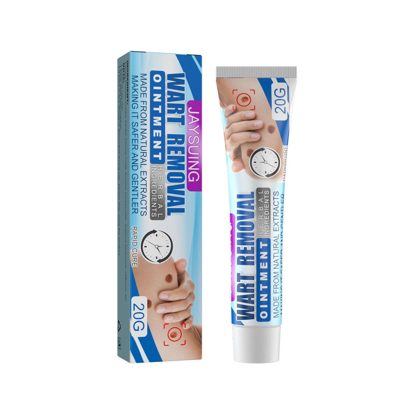 WELLCYPRESS Wart Flat Remover Ointment Wart Ointment Corn Eye Ointment, Wart Cream is Safe and Effective Suitable for Sensitive Skin to Remove Warts,Natural Herbal Wart Remover Cream