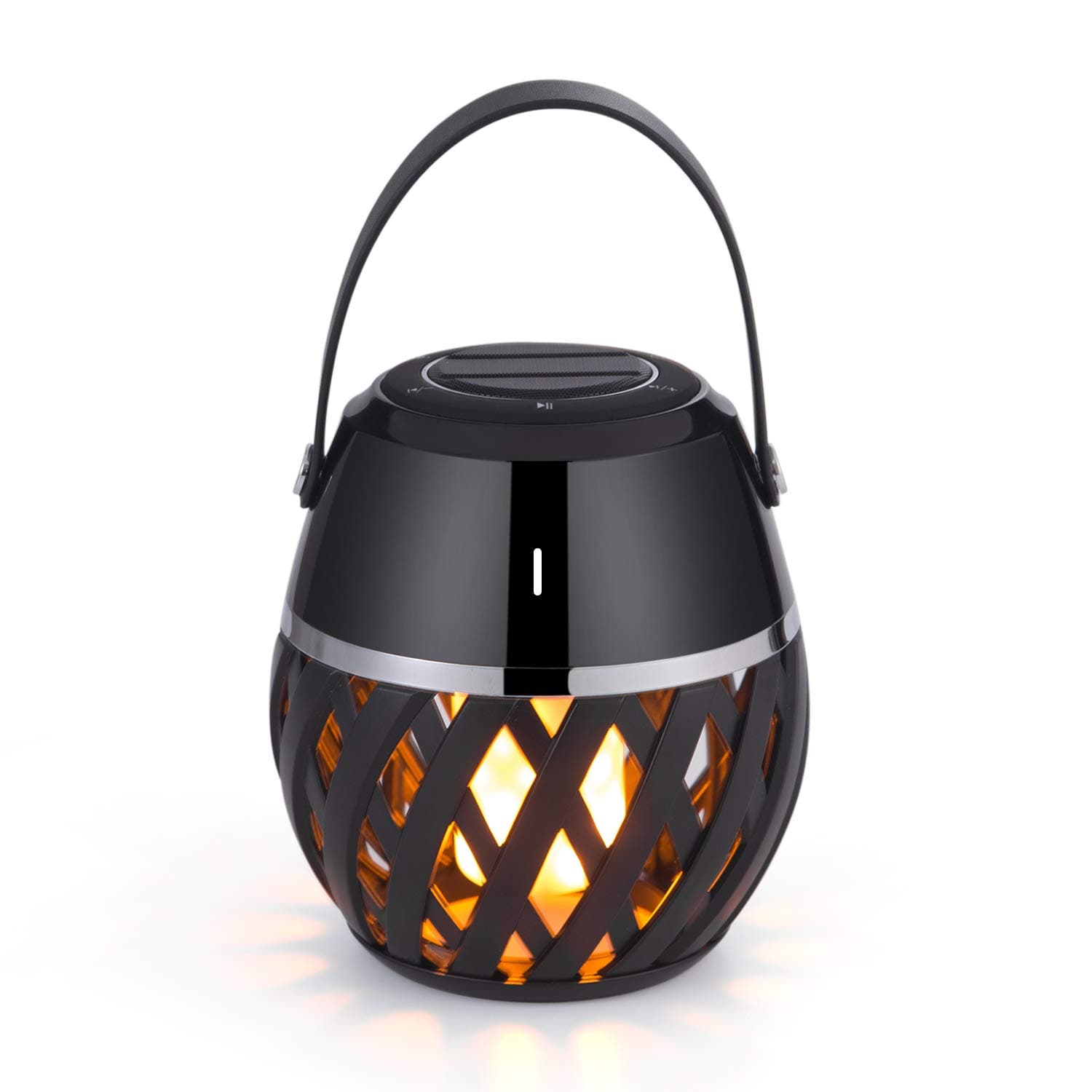 Led Bluetooth Speakers Portable Wireless Speakers Flickering Flame Lights Lantern Bluetooth Speaker Torch Atmosphere Table Lamp Stereo Sound Indoor Outdoor Speakers