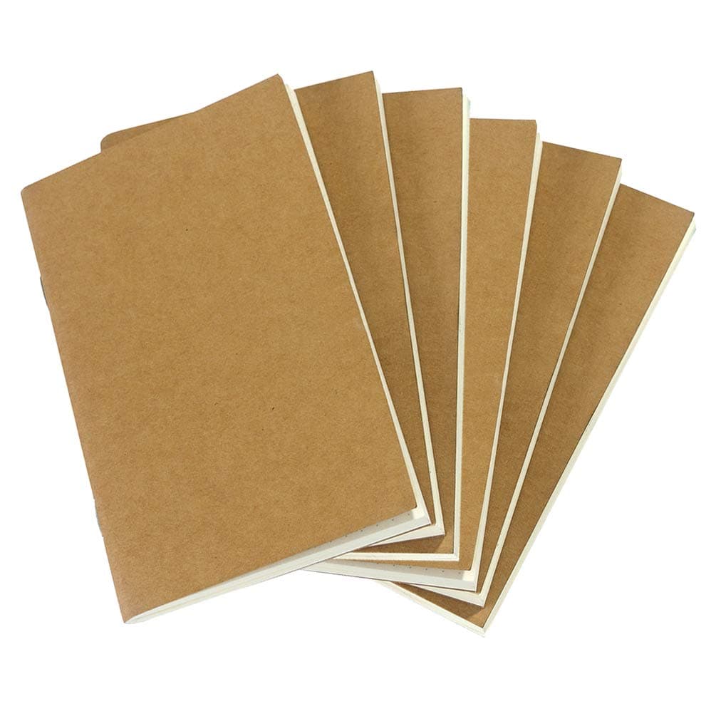 Dotted Notebook Journal, Pocket 3.5 x 5.5 Memo Book - Thick Dot Grid Paper - Total 192 Sheets / 384 Pages