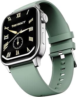 Fire‑Boltt Rise Smart Watch 1.85″ HD Display with Bluetooth Calling, AI Voice Assistant, Rotating Crown,SpO2 & Heart Rate Monitor, 120+ Sports Modes,IP67 Waterproof Smart Watch for Men & Women - Beige