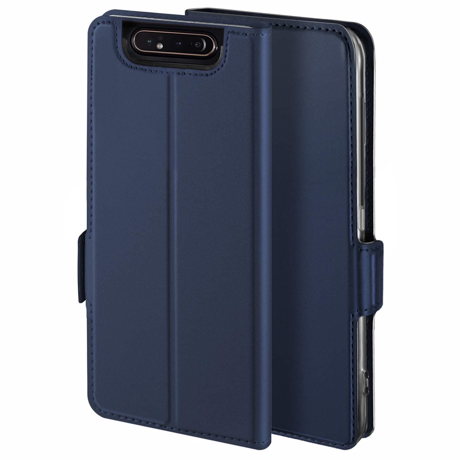 YATWIN Case for Samsung Galaxy A80 Phone Case, Premium Leather Folio Cover for Samsung A80 Magnetic Closure Wallet Flip with 【Card Slots】【Kickstand】 for Galaxy A80 Case - Blue