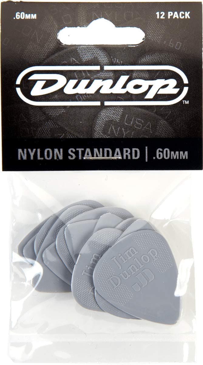 Dunlop Nylon Standard 0.60mm 12 Pack Picks