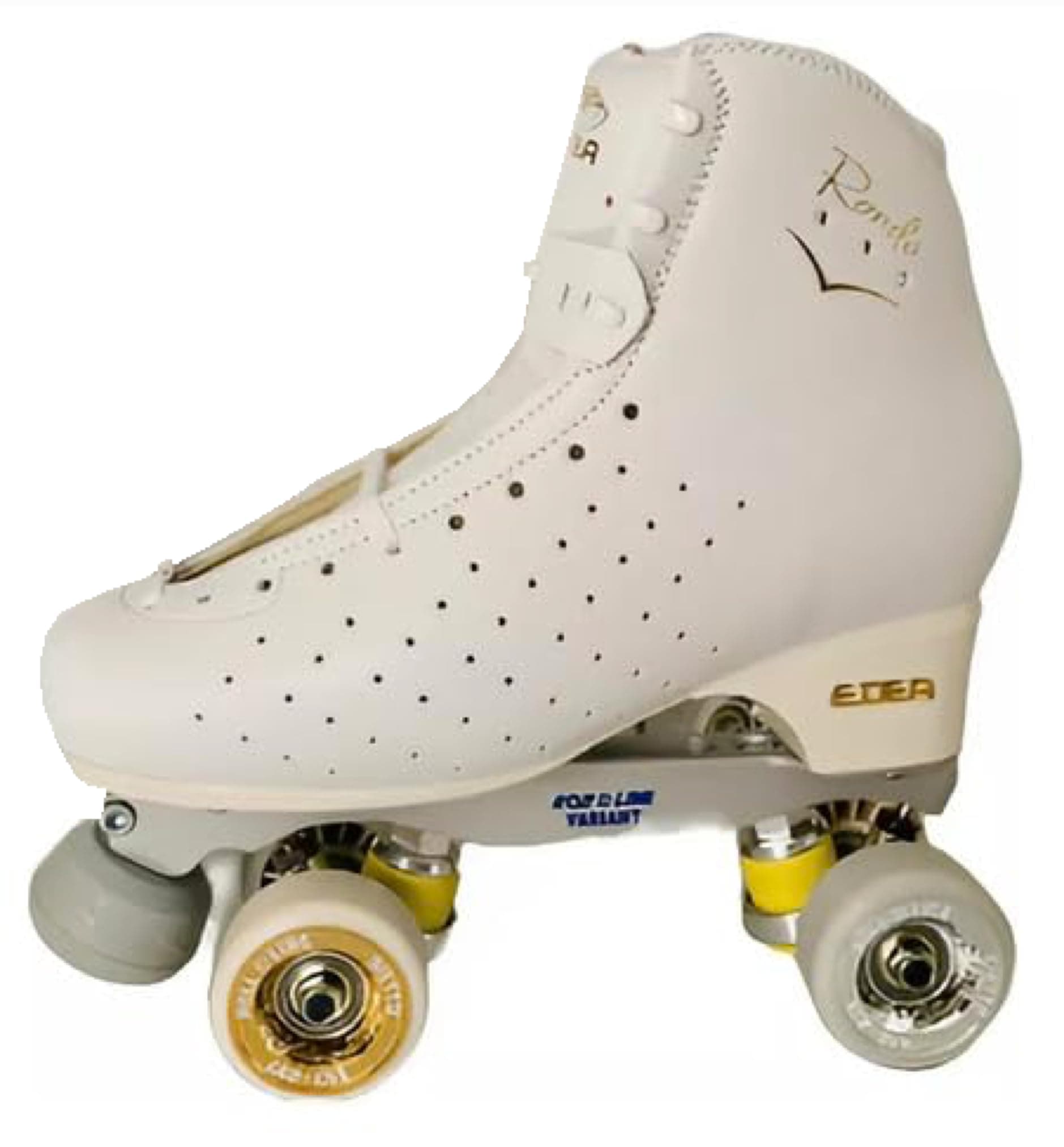 L'Estel Skates - Edea Rondo Boots+Roll-Line Variant Bases+Giotto Wheels - Figure Skating Wheels