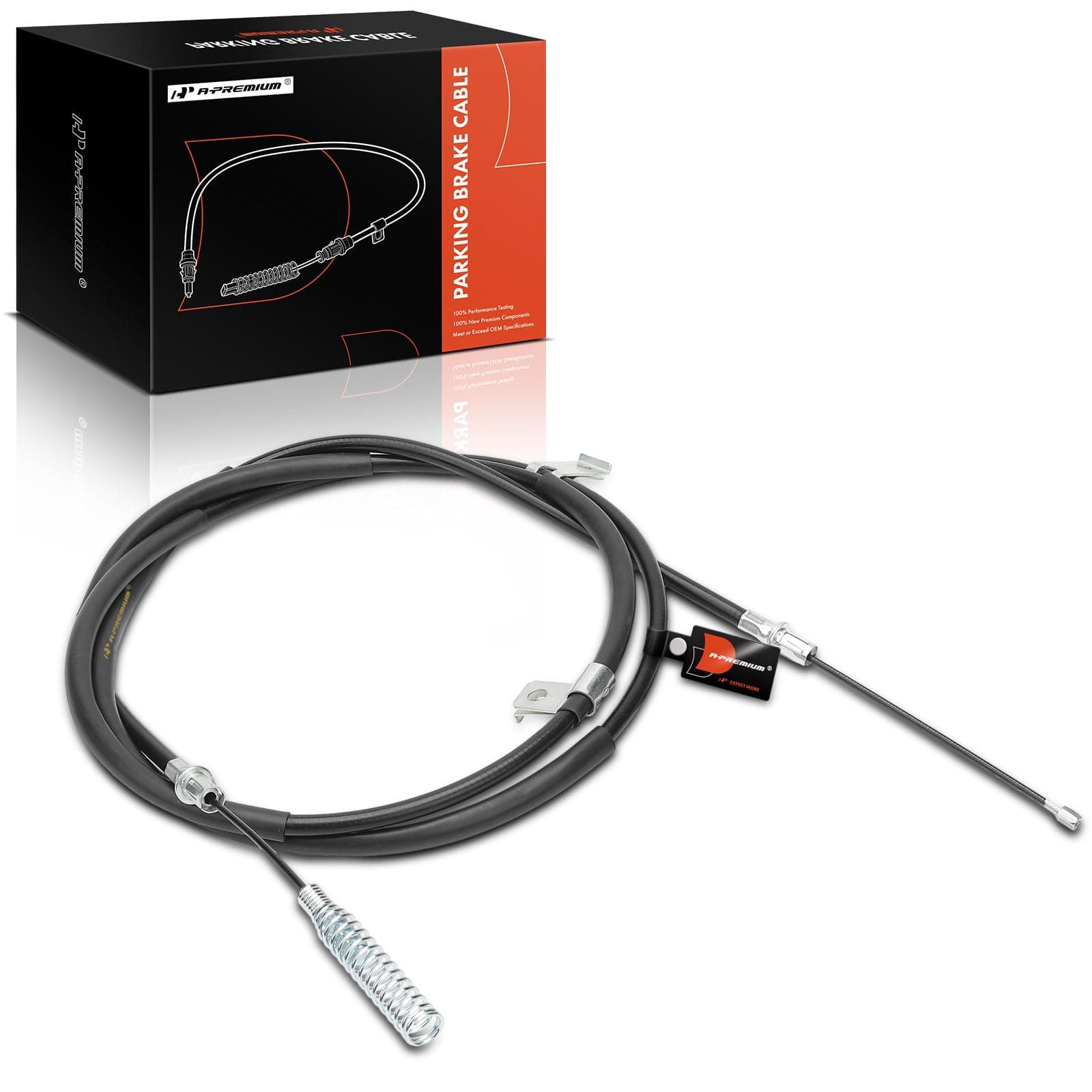 Rear Passenger Side Parking Brake Cable Assembly Compatible with Hummer Models: H3 2006 2007 2008 2009 2010 - Replace# 15221810