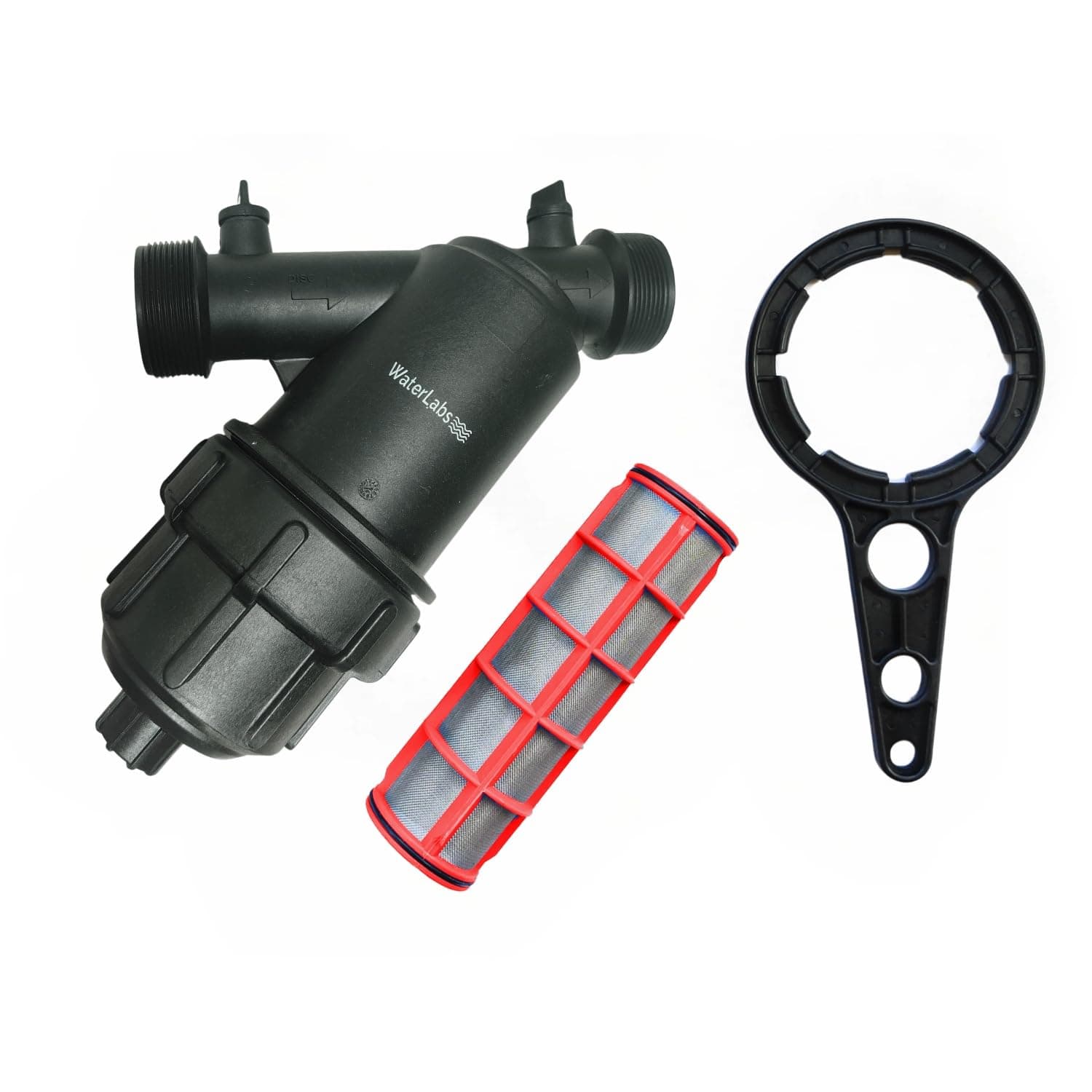 WaterLabs 123YM Water Tank Filter | 90 Microns | BIS Certified | Screen Filter | 1 Year Warranty | with 1 Teflon Tape| Sediment Filter for Home (1.5" inch | 40 mm)