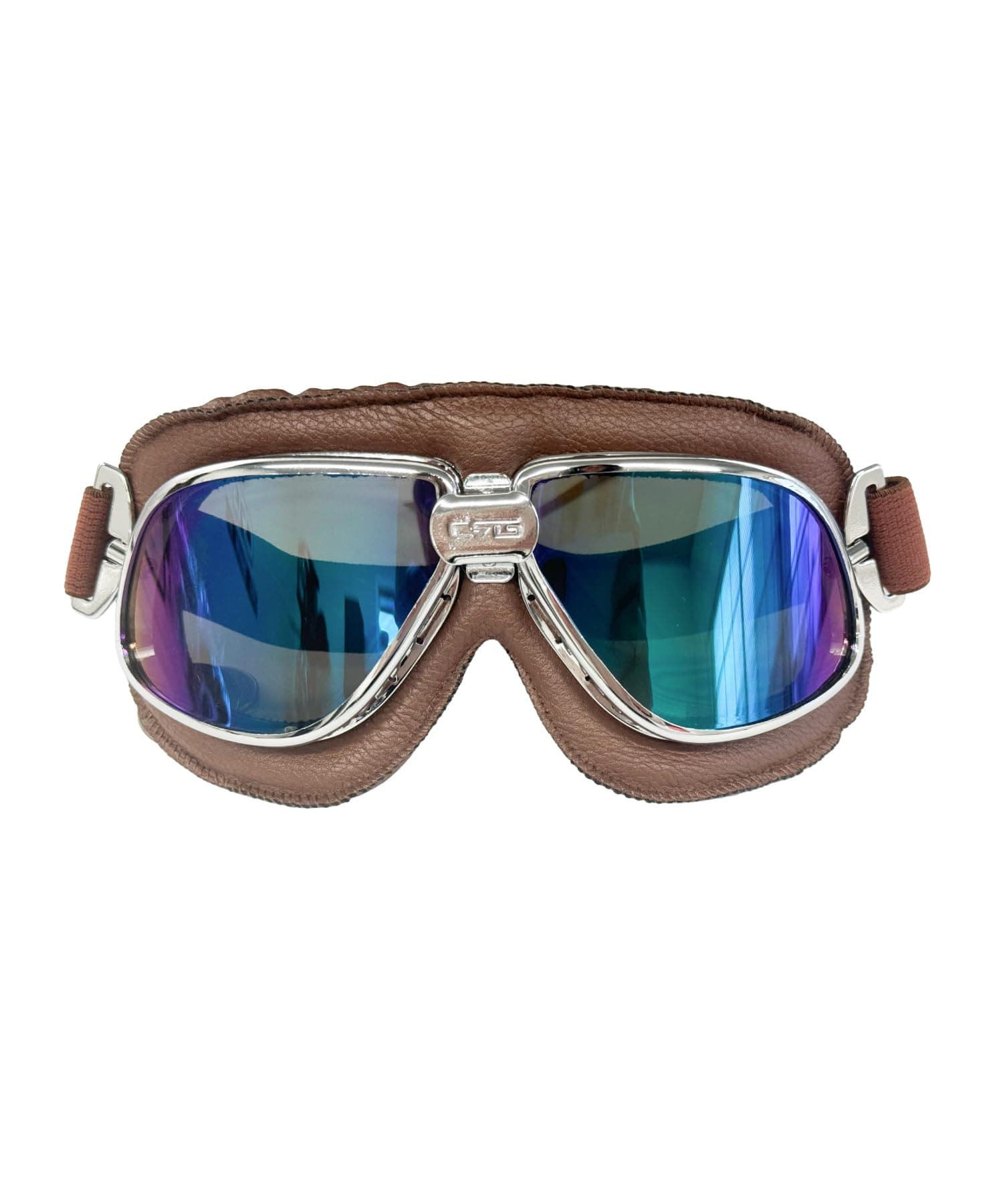 Motorcycle Goggle Aviator Pilot Style Cruiser Scooter Motocross Goggles for Men, Women, Adults