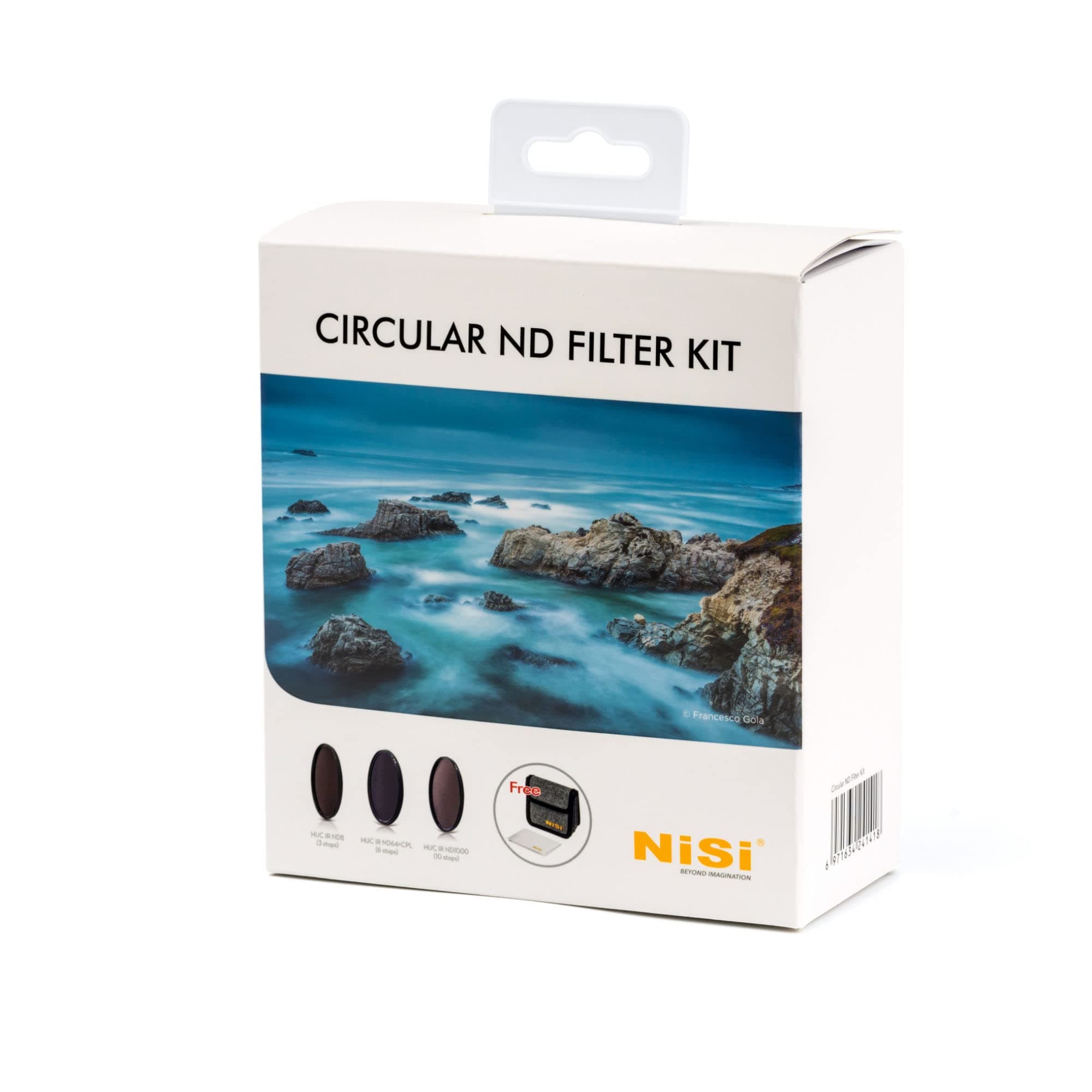 NiSi 82mm Circular ND Filter Kit - Neutral Density Camera Lens Filters ND8 (3 Stop), ND64+CPL (6 Stop), and ND1000 (10 Stop) with 4-Pocket Filter Case