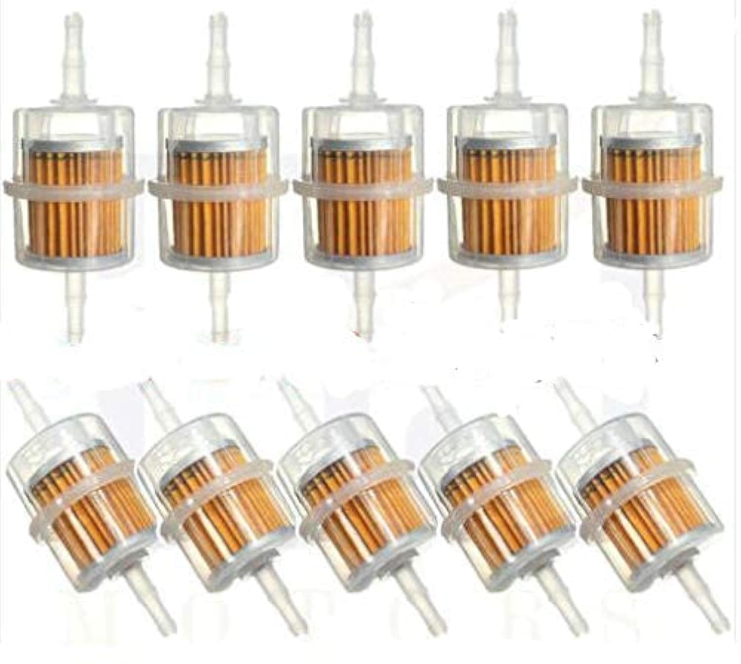 20 x Universal Petrol Inline Fuel Filter Large Car Part Fit 6mm 8mm Pipes