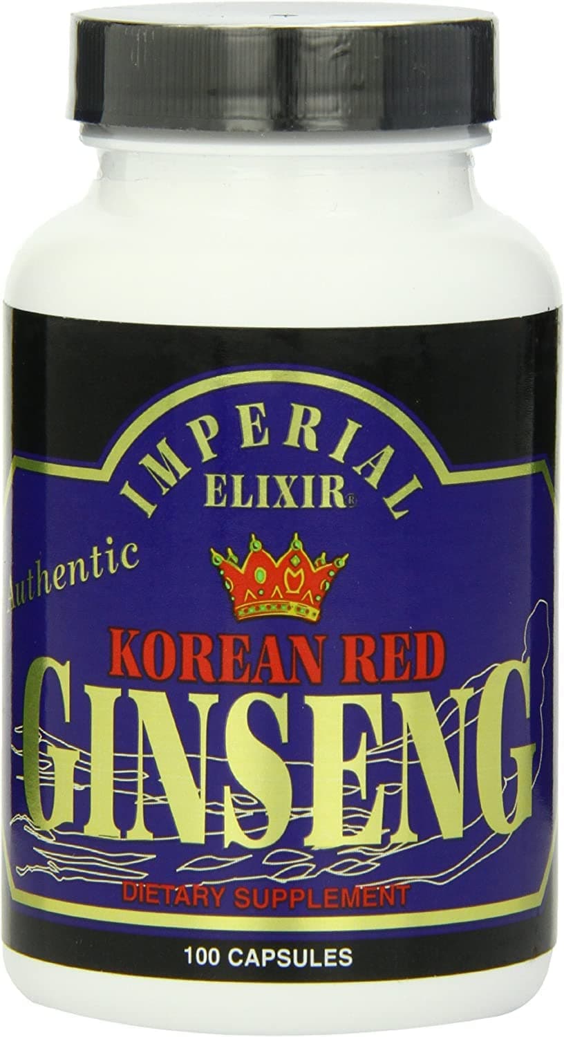 Imperial Elixir, Korean Red Ginseng 300 mg 100 Capsules