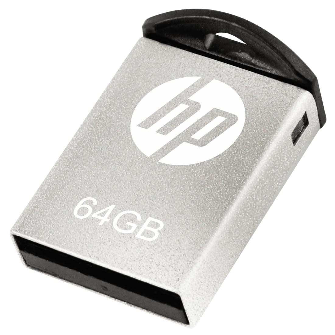 HP v222w USB 2.0 Flash Drive, Mini Sized Metal Design - 64GB