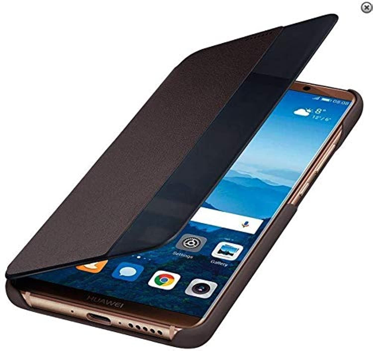 for Huawei Mate 10 PRO Smart View Flip Cover - Dark Brown