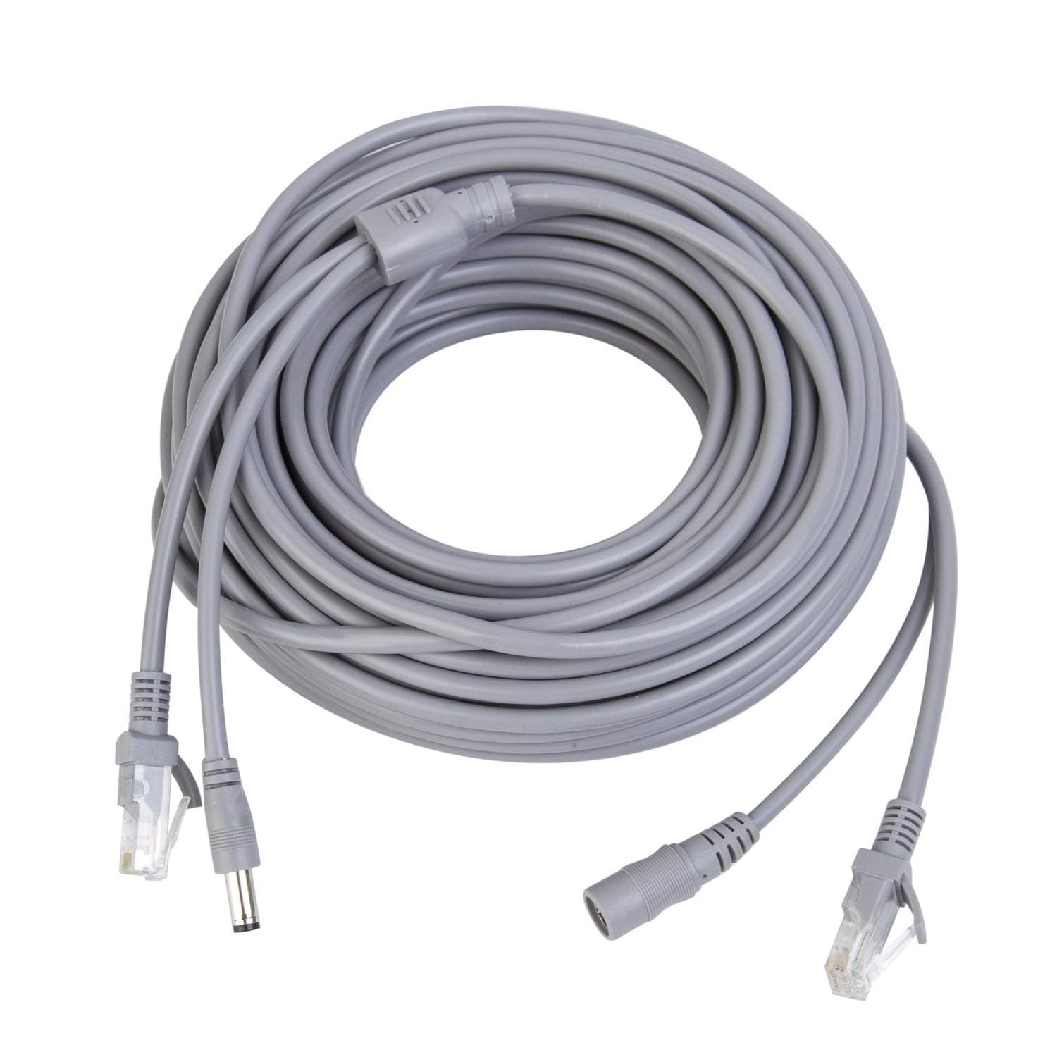 10M/33ft Ethernet Cable Cat5e Network LAN/Power Extension Cord for CCTV Security Cameras