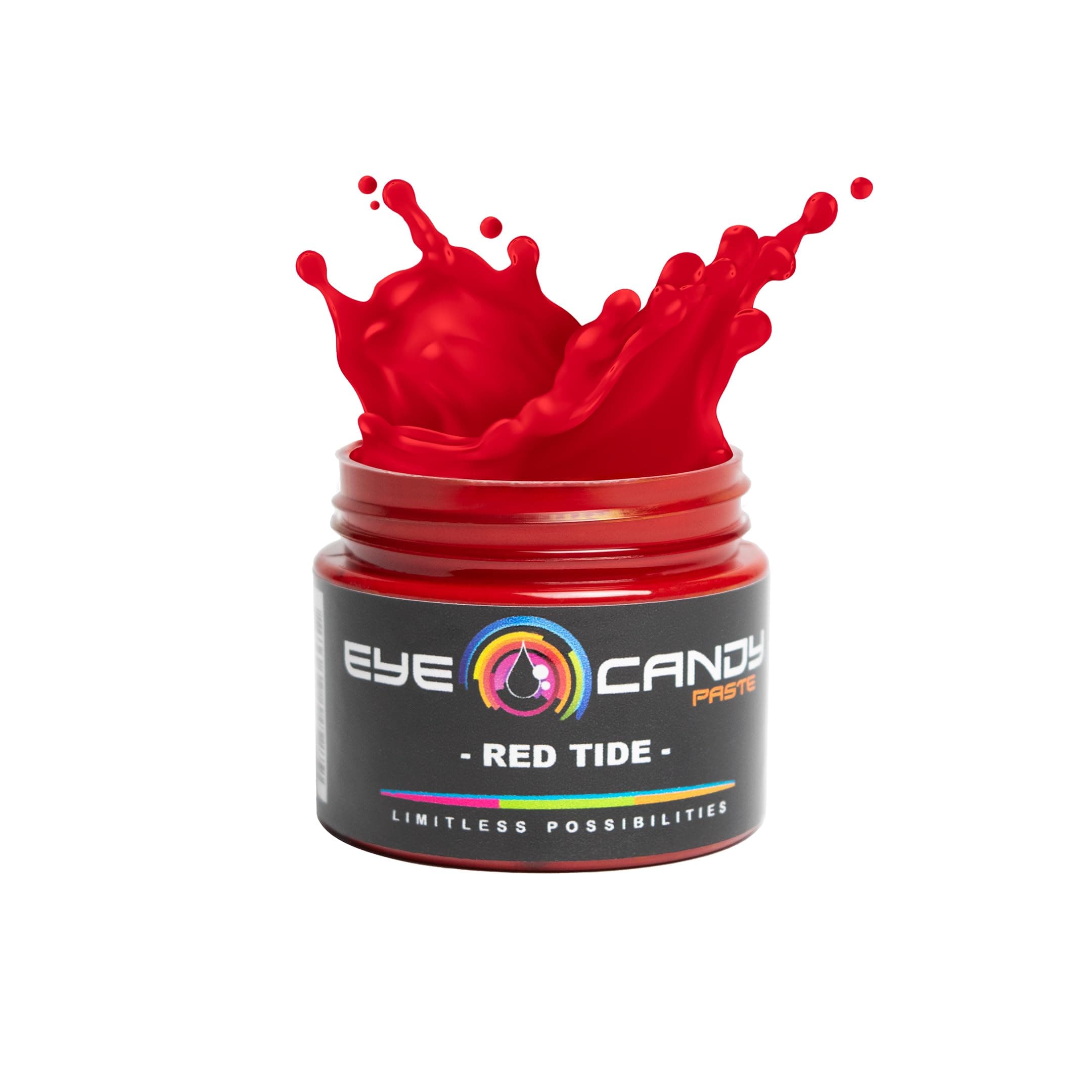 Eye Candy Red Pigment Paste Red Tide (2 oz/RAL 3002) | Epoxy, Resin Art Paste | Highly Pigmented | Resin Art | Woodworking (Red Tide)