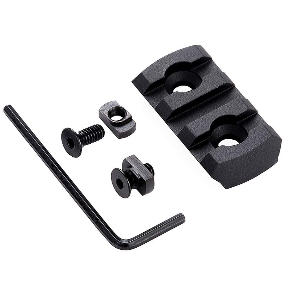 TuFok Picatinny Rail Section for Keymode - Thin 0.27in Height Rail Attachment Rail Adapter Mount Alumimun 3-Slot