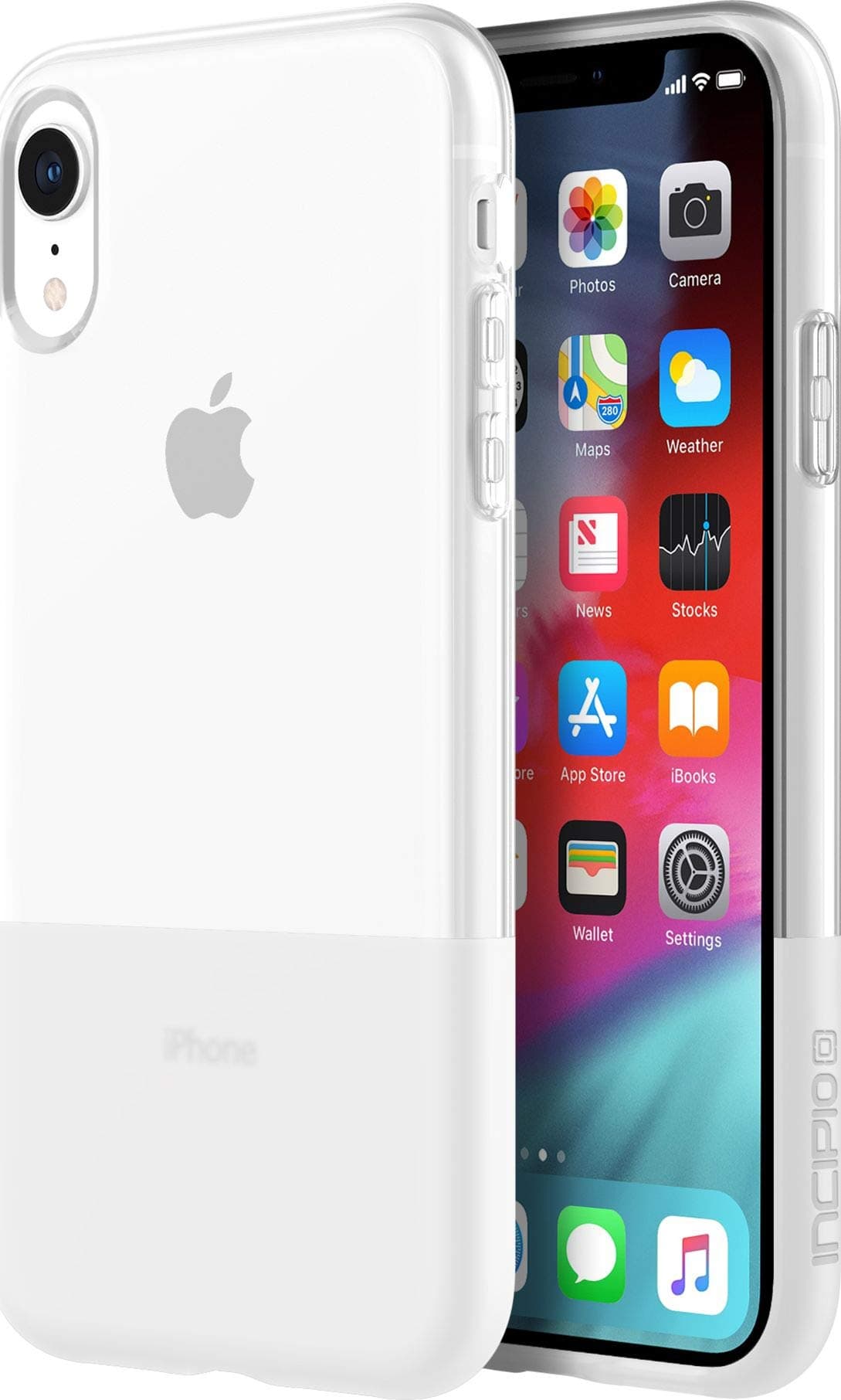 IncipioNGP Translucent Case for iPhone iPhone XR (6.1") with Flexible Shock-Absorbing Drop-Protection - Clear