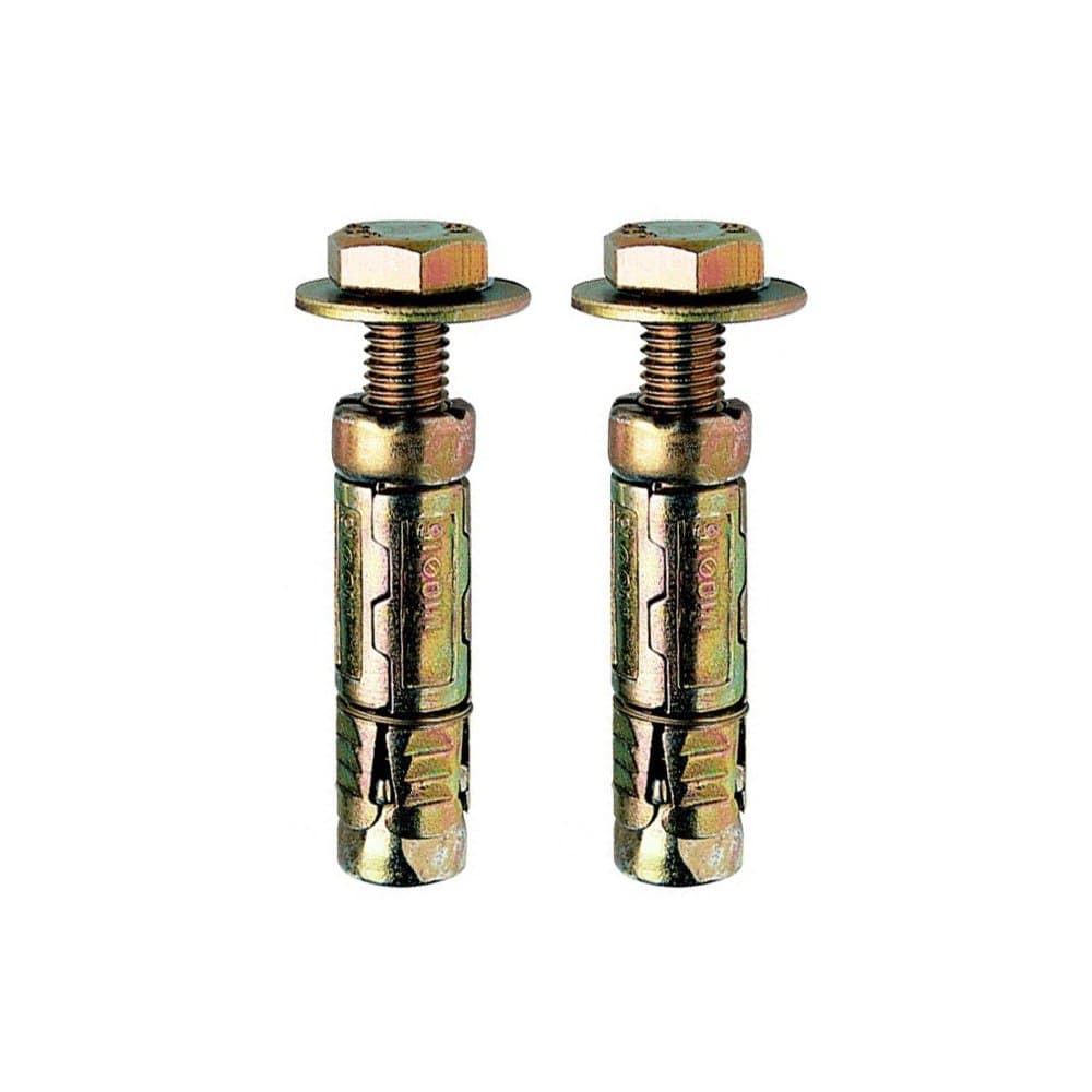 M10 x75mm Loose Bolt Shield Anchor Heavy Duty Wall Plug - Pack 2