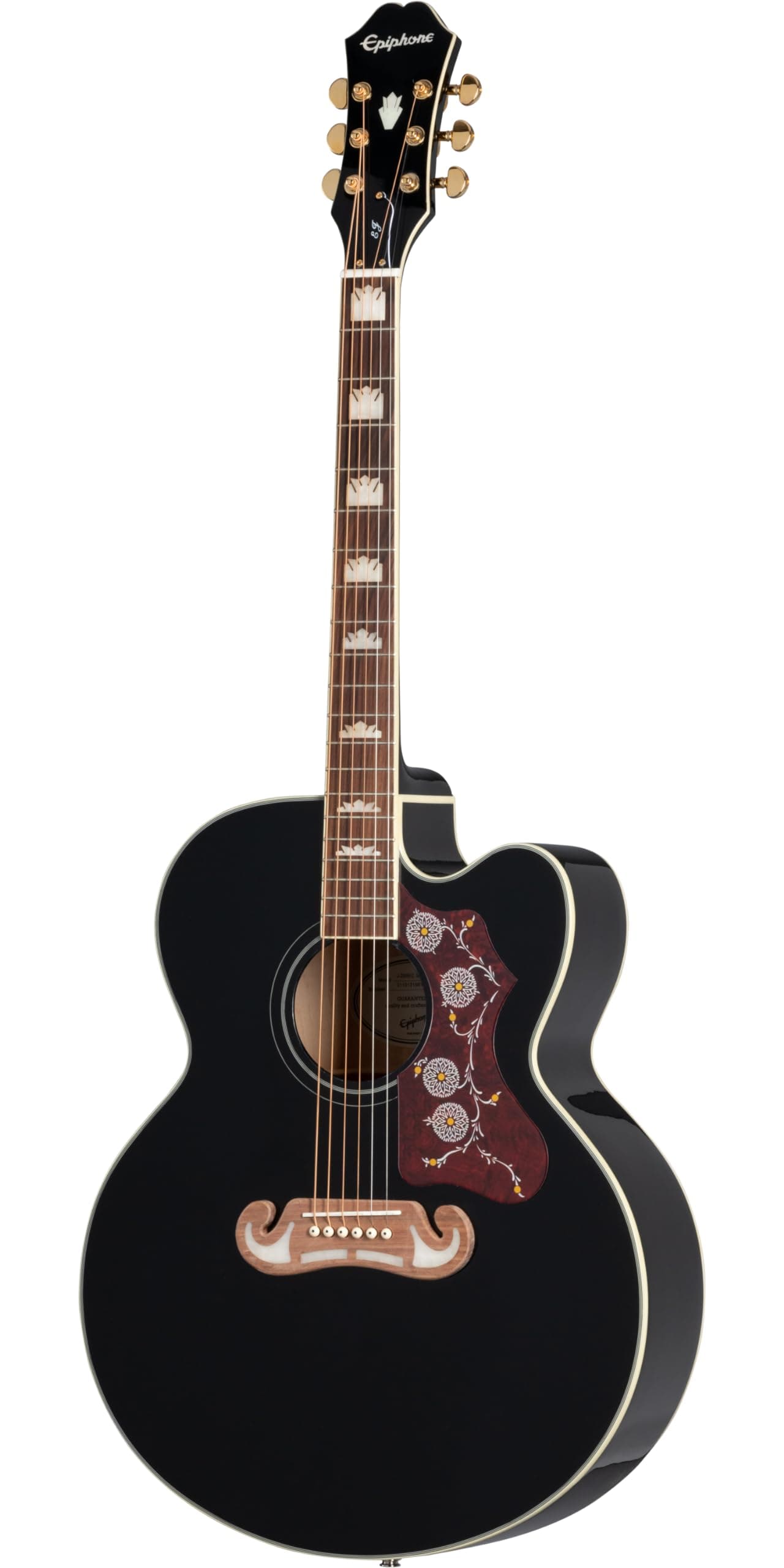 Epiphone J200 EC Studio Acoustic Electric Solid Top, Black