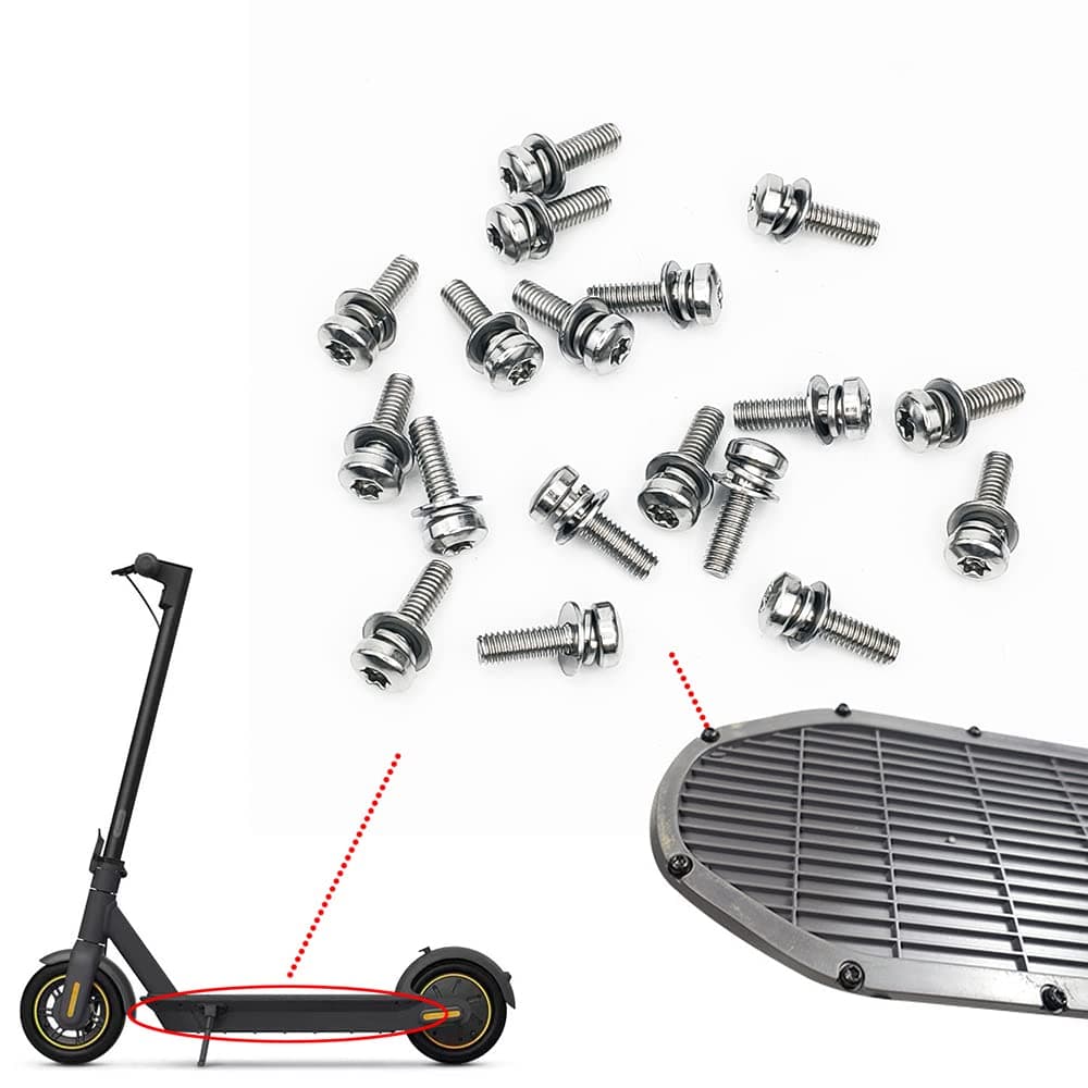 ODO LUCK 18PCS Replacement Bottom Battery Cover Screws for Ninebot Max Scooter Replace Parts Accessories for Segway Ninebot Max Electric Scooter