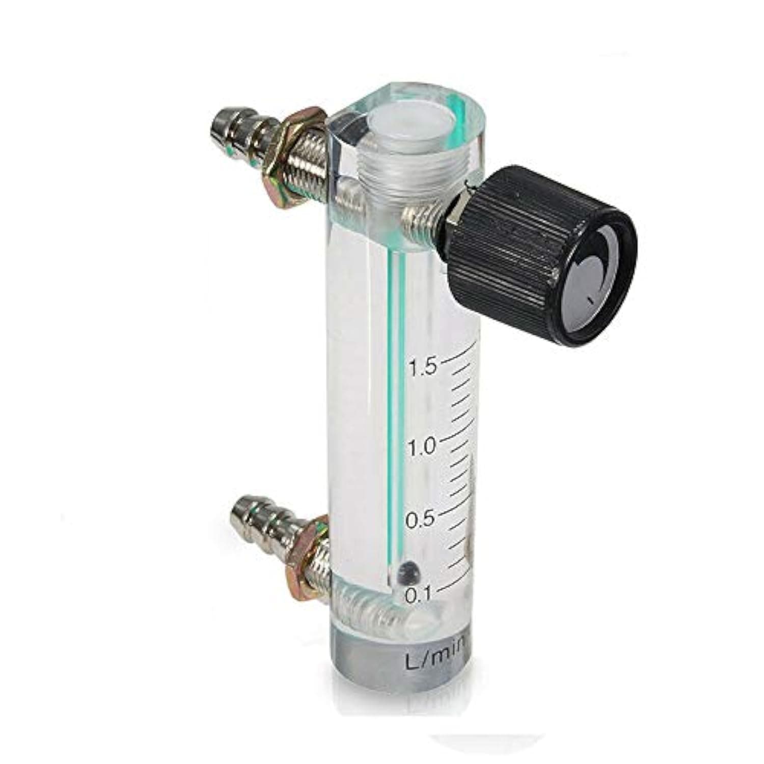 TTAMG Vogueing Tool Flowmeter with Control Valve YB-4M Air Flow Meter Gas Regulator for Oxygen, Air and Gas(0.1-1L/min)