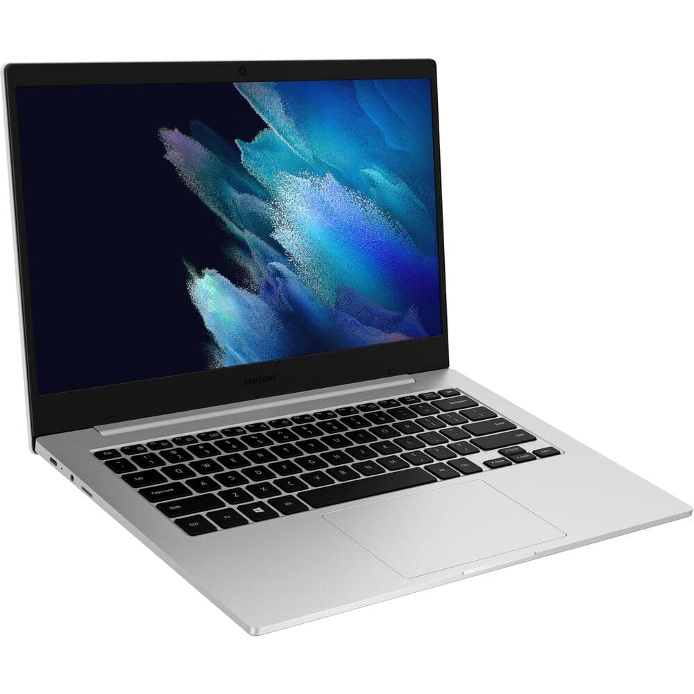 Galaxy Chromebook Go-Laptop Computer Lightweight Slim Durable Design 12-Hour-Battery Wi-Fi 6 Share Files-with-Phone, Black,Silver,32GB